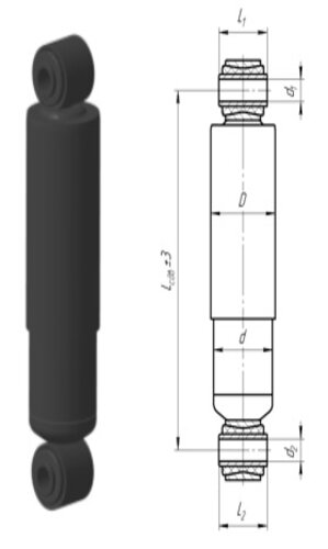 Амортизатор БААЗ А1.50-265/430.000