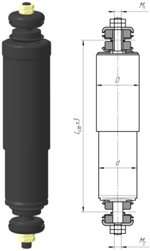 Амортизатор БААЗ 103Т01-2905006